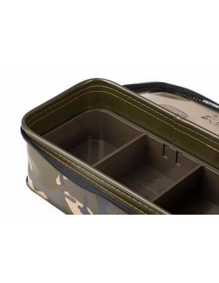 Geanta pentru Penar de Monturi si Accesorii Fox Aquos Camolite Rig Box and Tackle Bag, 27x13x9cm