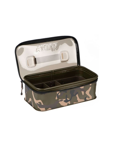 Geanta pentru Penar de Monturi si Accesorii Fox Aquos Camolite Rig Box and Tackle Bag, 27x13x9cm