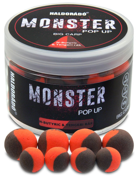 Pop Up Haldorado Monster Big Carp, N-Butyric & Crab, 13-17mm, 50g Pop Up Haldorado Monster Big Carp, N-Butyric & Crab, 13-17mm, 50g