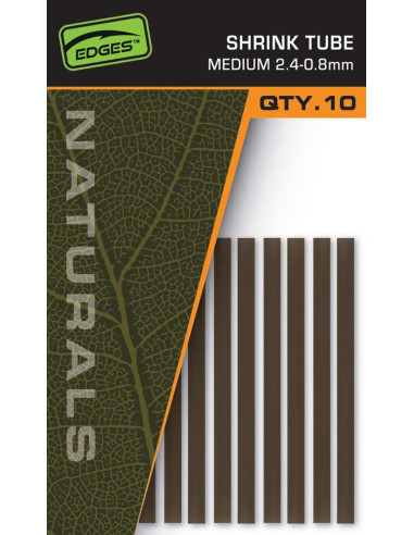 Tub Termocontractabil Fox Edges Shrink Tube, Natural, Medium, 2.4-0.8mm, 10buc/plic