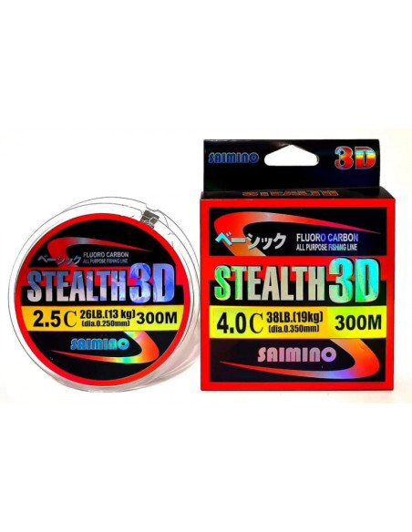 Fir Fluorocarbon Saimino Stealth 3D, 300m