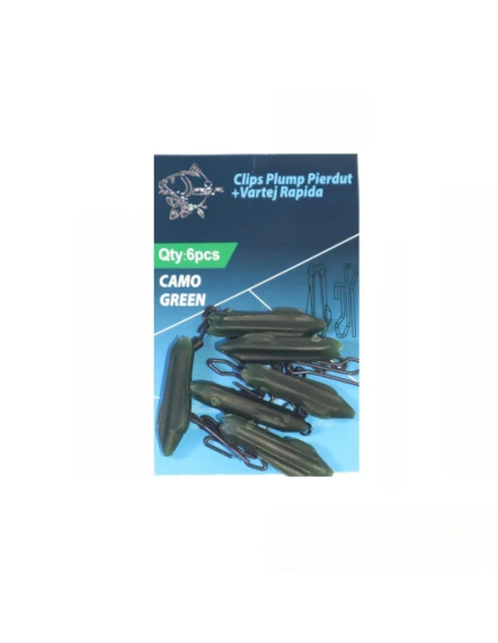 Clips Plumb Pierdut Pro Fl Plus Vartej Rapid Camo Gren, 6buc/plic