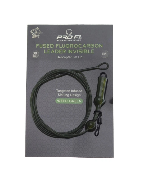 Montura Pro Fl Fused Fluorocarbon Leader Helicopter Tungsten 30lb, 1m