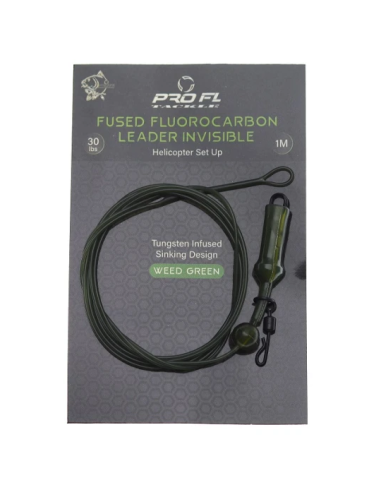 Montura Pro Fl Fused Fluorocarbon Leader Plumb Pierdut Tungsten 30lb, 1m
