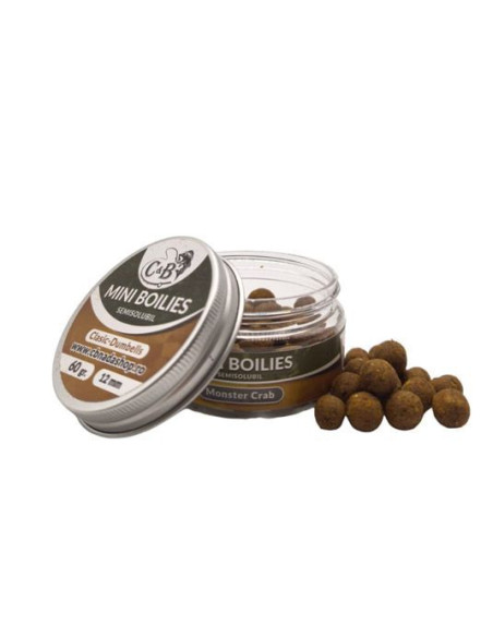 Boilies C&B Mini Semisolubil, Monster Crab, 12mm, 60g