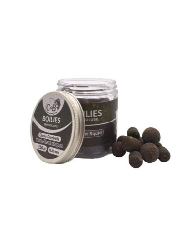 Boilies C&B Semisolubil Dumbells, Halibut Squid, 16-20mm, 150g