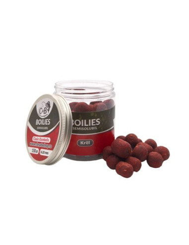 Boilies C&B Semisolubil Dumbells, Krill, 16-20mm, 150g