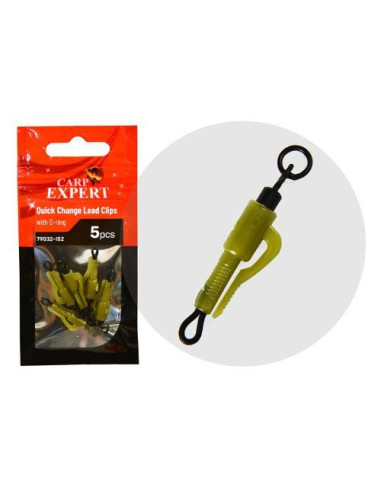 Clipsuri plumb pierdut Carp Expert Quick Change With O Ring, 5buc/plic