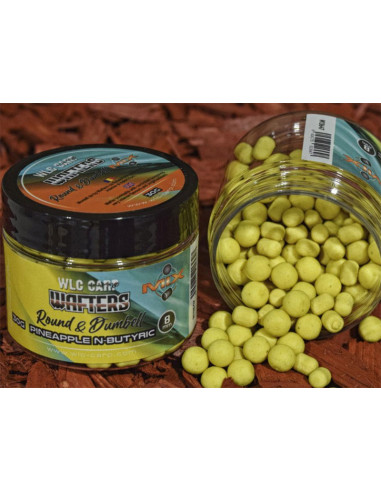 Wafters WLC Carp Wafters Round & Dumbell, Pineapple & N-butyric, 30g