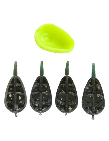 Set 4 Momitoare Wind Blade In Line Method Feeder Set 4+1 Profi, 40-50-60-70g + Matrita