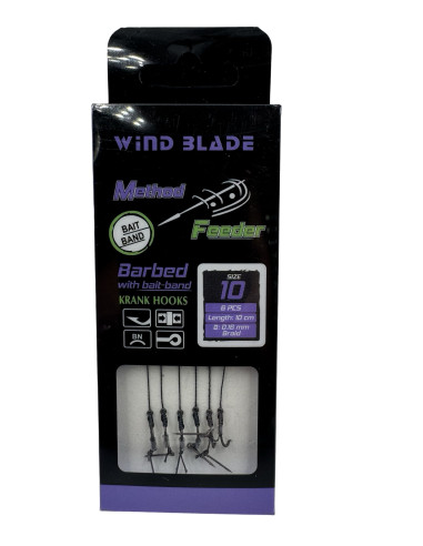 Carlige Feeder Legate Wind Blade M, 6buc/plic