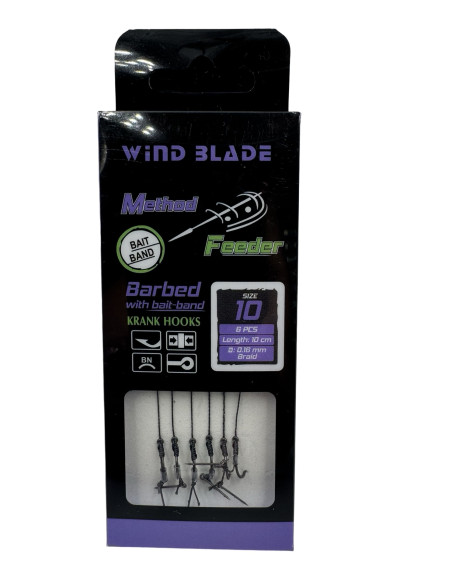 Carlige Feeder Legate Wind Blade M, 6buc/plic Carlige Feeder Legate Wind Blade M, 6buc/plic