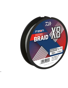Fir Textil Daiwa Nzon 8xBraid Steel Gray, 150m 2