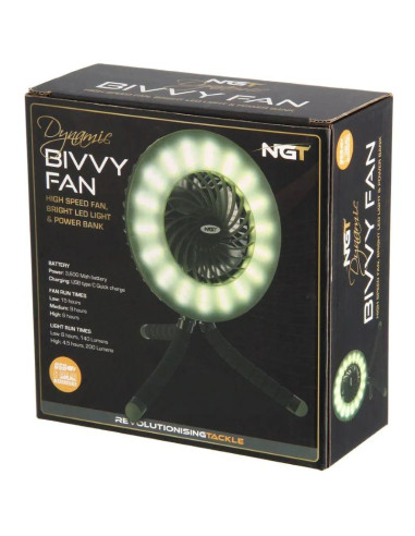 Ventilator + Lanterna NGT Dynamic Fan + Light Cu Incarcare Prin Usb