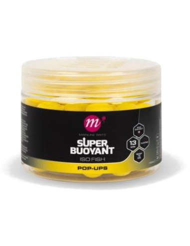 Pop-Up Mainline Iso Fish Super Buoyant Yellow, 13mm
