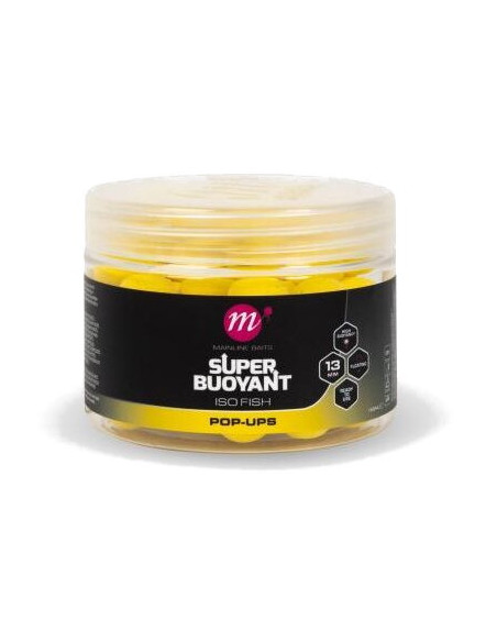 Pop-Up Mainline Iso Fish Super Buoyant Yellow, 13mm Pop-Up Mainline Iso Fish Super Buoyant Yellow, 13mm