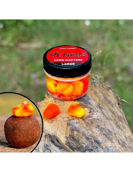 Wafters Feedermania Venom Corn L, Crazy Cherry Wafters Feedermania Venom Corn L, Crazy Cherry