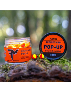 Pop-Up Feedermania High Power Boilies & Barrels, Mango, 8mm