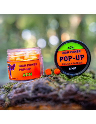 Pop-Up Feedermania High Power Boilies & Barrels, ACN, 8mm