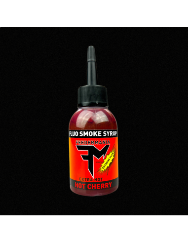Atractant Feedermania Extreme Fluo Smoke Syrup, Hot Cherry, 75ml