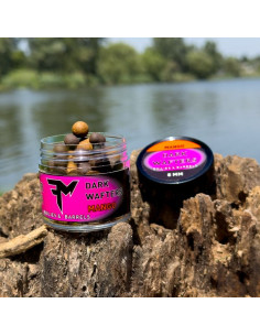 Wafters Feedermania Dark Boilies & Barrels, Mango, 8mm