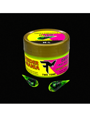 Wafters Feedermania Dark Snail Wafters Two Tone M-L, Sweet Pineapple