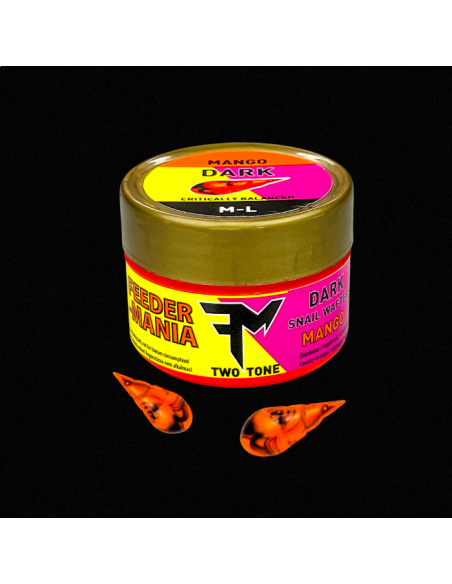 Wafters Feedermania Dark Snail Wafters Two Tone M-L, Mango Wafters Feedermania Dark Snail Wafters Two Tone M-L, Mango