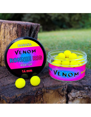 Pop-Up Feedermania Venom Ronnie Rig, Banana, 14mm