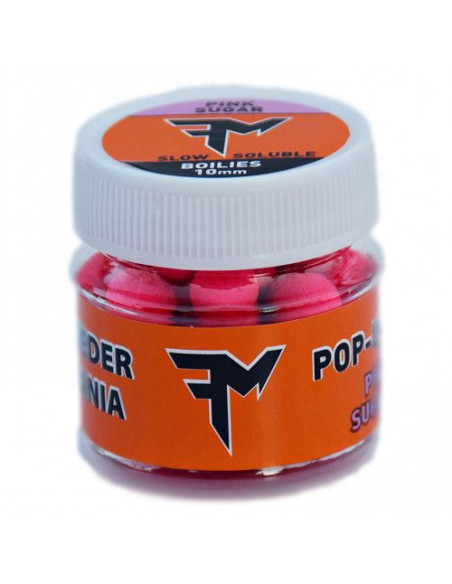 Pop-Up Feedermania Boilies, Pink Sugar, 15g Pop-Up Feedermania Boilies, Pink Sugar, 15g