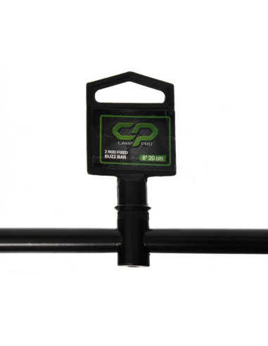Buzz Bar Carp Pro Black, 2 Posturi, 20cm