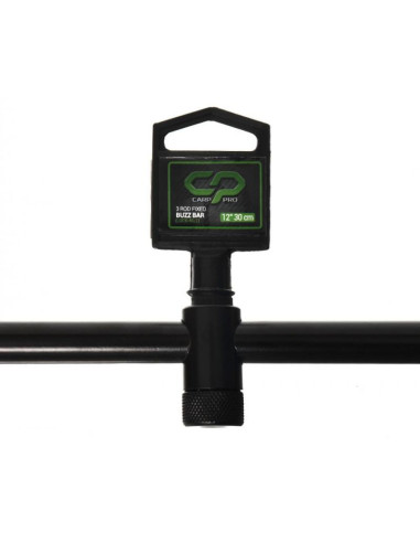 Buzz Bar Carp Pro Black, 3 Posturi, 30cm