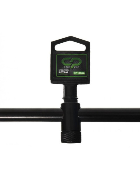 Buzz Bar Carp Pro Black, 3 Posturi, 30cm Buzz Bar Carp Pro Black, 3 Posturi, 30cm