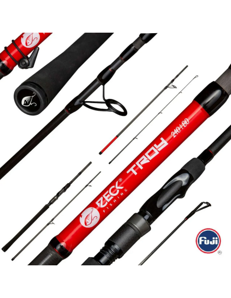 Lanseta Zeck Troy, 2.40m, 30-80g, 4buc