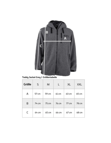 Jacheta Hanorac Zeck Teddy Jachet, Grey, Marime XL
