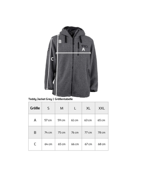 Jacheta Hanorac Zeck Teddy Jachet, Grey, Marime XL Jacheta Hanorac Zeck Teddy Jachet, Grey, Marime XL