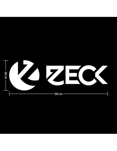 Sticker Zeck Pentru Barca/Masina, Alb, 58x18cm