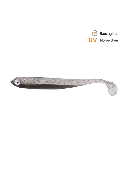 Shad Zeck Zander Gummi, Rauchglitter, 12cm, 3buc Shad Zeck Zander Gummi, Rauchglitter, 12cm, 3buc