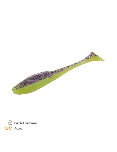 Shad Zeck BA Sexy Swimmer, Purple Chartreuse, 10cm, 7buc Shad Zeck BA Sexy Swimmer, Purple Chartreuse, 10cm, 7buc