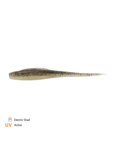 Shad Stick Zeck BA Shaky, Electric Shad, 8cm, 9buc Shad Stick Zeck BA Shaky, Electric Shad, 8cm, 9buc