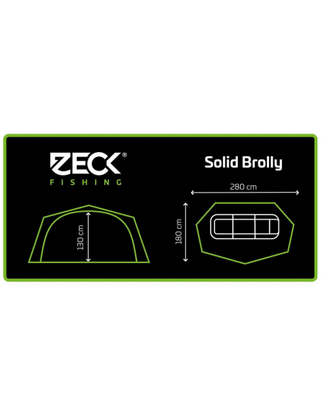 Cort Zeck Solid Brolly, 5000mm Coloana Apa, 280x180x130cm