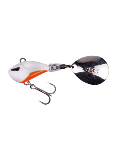Spinnertail Zeck Rogue Runner, White Orange, 10g Spinnertail Zeck Rogue Runner, White Orange, 10g