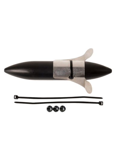 Pluta Zeck Propeller U-Float Solid Black, 12cm, 30g