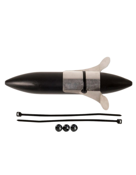 Pluta Zeck Propeller U-Float Solid Black, 12cm, 30g Pluta Zeck Propeller U-Float Solid Black, 12cm, 30g