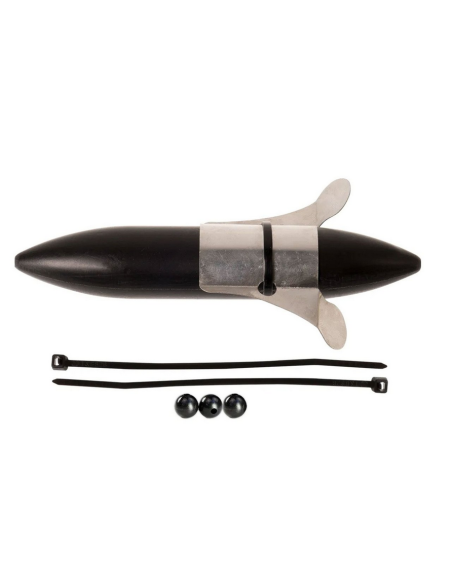 Pluta Zeck Propeller U-Float Solid Black, 13cm, 40g Pluta Zeck Propeller U-Float Solid Black, 13cm, 40g