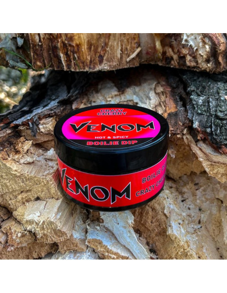 Boilies De Carlig Feedermania Venom Boilie Dip, Crazy Cherry Hot Spicy, 125g Boilies De Carlig Feedermania Venom Boilie Dip, Crazy Cherry Hot Spicy, 125g