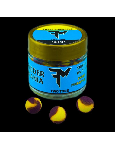 Wafters Feedermania Sinking Two Tone, Sweet Pineapple, 12mm