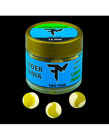 Wafters Feedermania Sinking Two Tone, Lemon Dream, 12mm