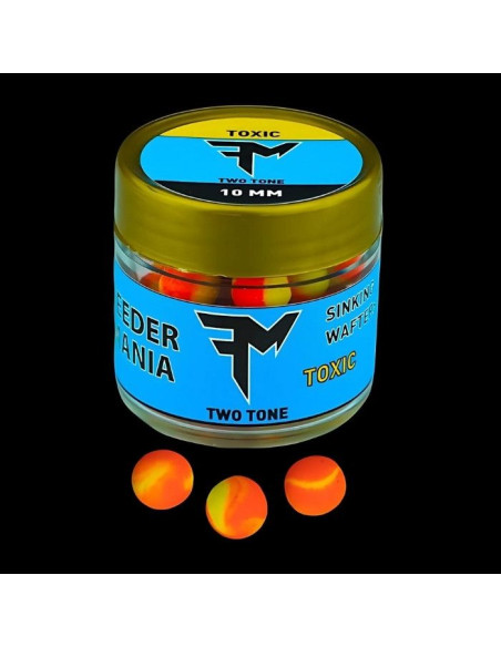 Wafters Feedermania Sinking Two Tone, Toxic, 10mm Wafters Feedermania Sinking Two Tone, Toxic, 10mm