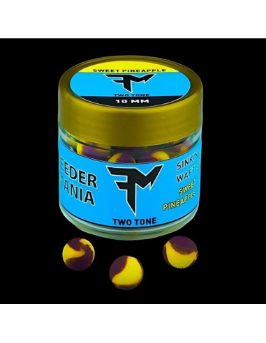 Wafters Feedermania Sinking Two Tone, Sweet Pineapple, 10mm