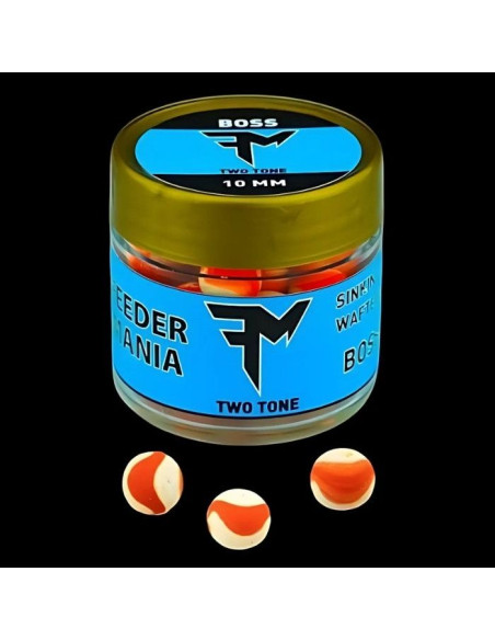 Wafters Feedermania Sinking Two Tone, Boss, 10mm Wafters Feedermania Sinking Two Tone, Boss, 10mm